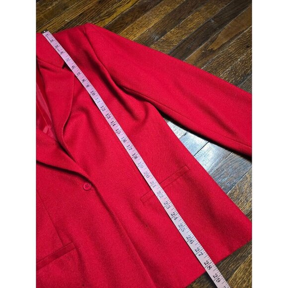 Vintage Classic Red Wool Blazer - Picture 12 of 16